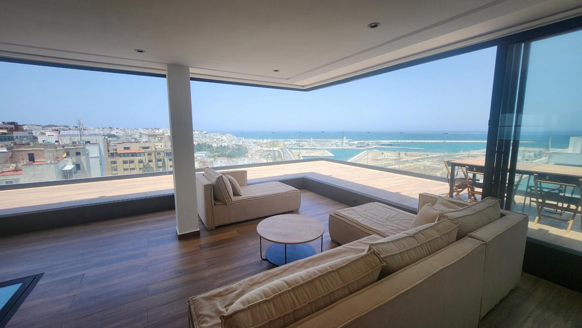 Magnifique Penthouse 160M2 Terrasse 90M2 Vue Mer 丹吉尔 外观 照片