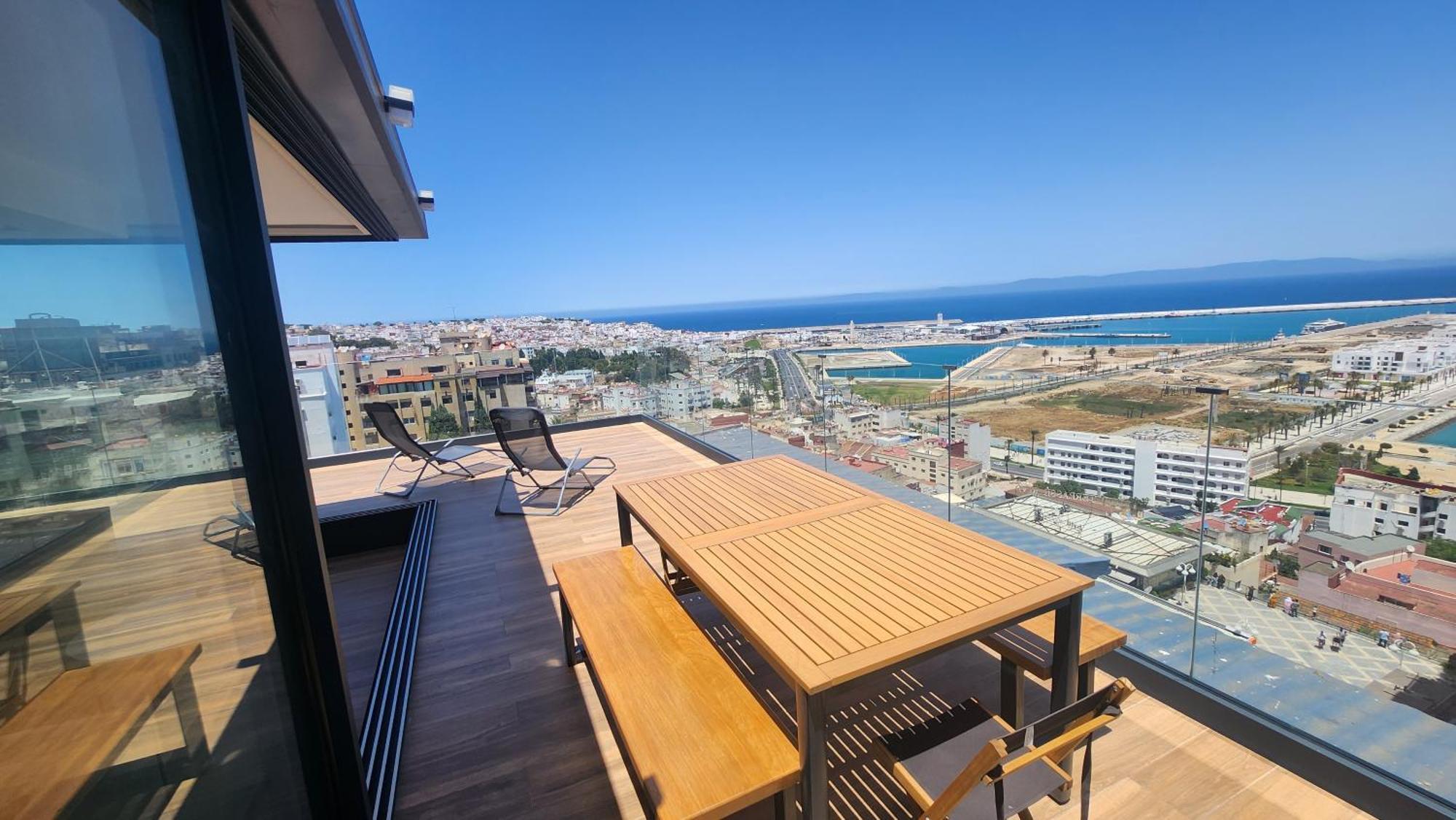 Magnifique Penthouse 160M2 Terrasse 90M2 Vue Mer 丹吉尔 外观 照片