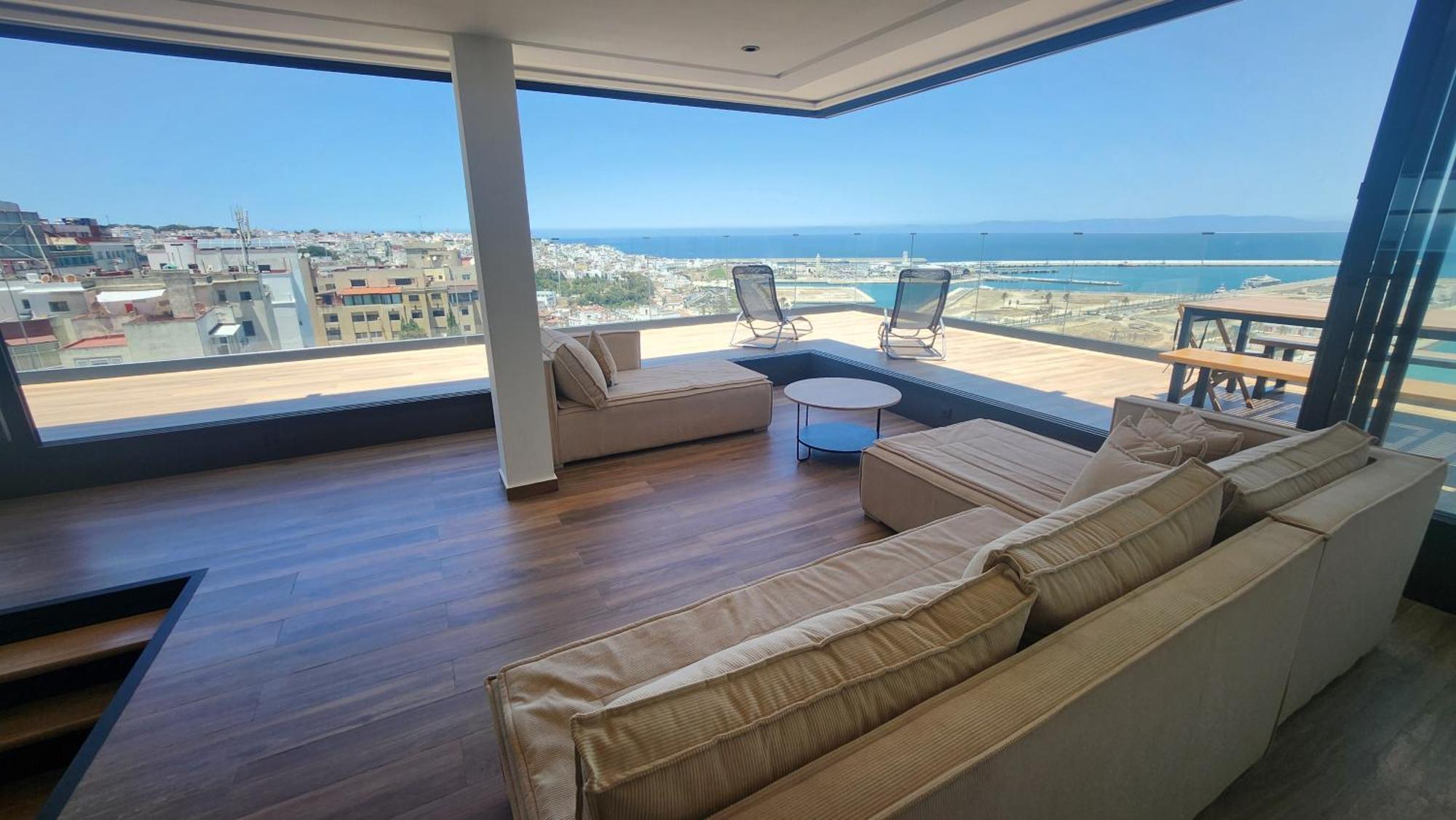 Magnifique Penthouse 160M2 Terrasse 90M2 Vue Mer 丹吉尔 外观 照片